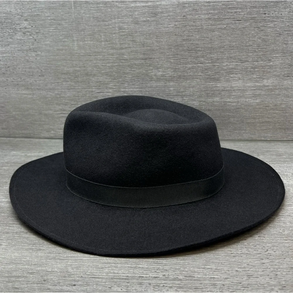 Peruvian Connection Women’s Western Hat Black Fur Felt EUC